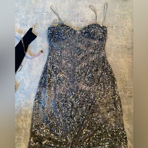 Aidan mattox sequin mini dress